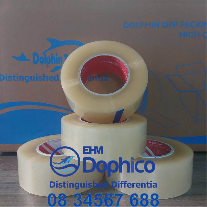 Băng dính trong 0,5kg/cuộn – Lõi giấy siêu mỏng 2,5mm  và nhẹ - Chuyên dùng đóng hàng hóa, thùng carton
