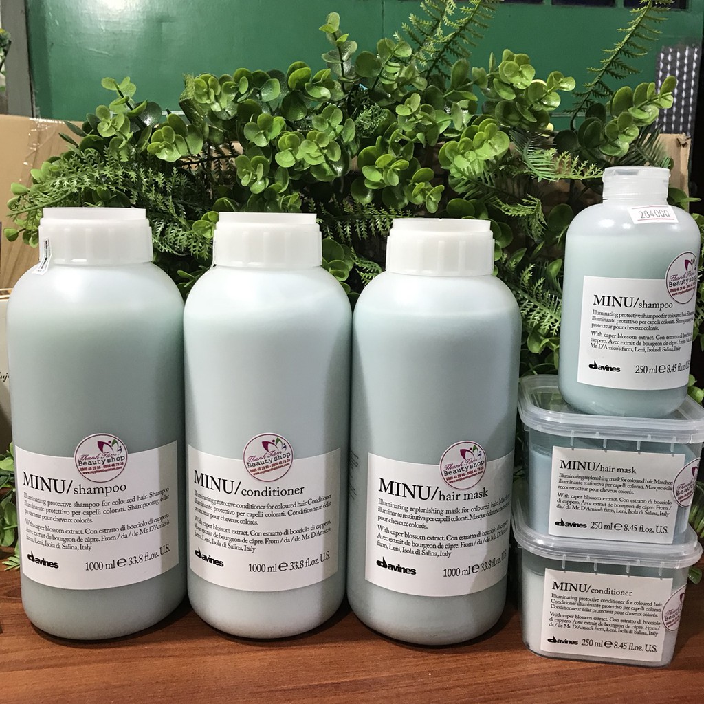 Dầu gội chăm sóc bảo vệ màu và tạo bóng cho tóc nhuộm Minu Davines Shampoo 1000ml