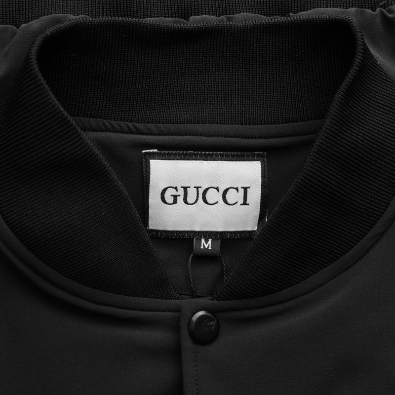 Áo khoác dù cao cấp G u cc i logo thêu form unisex