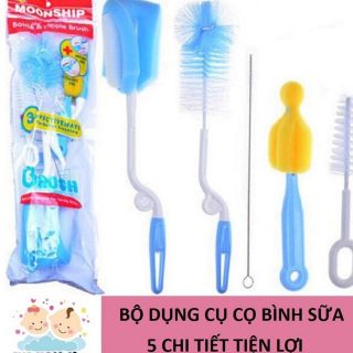 Bộ cọ bình 5 chi tiết xoay 360 độ Moonship