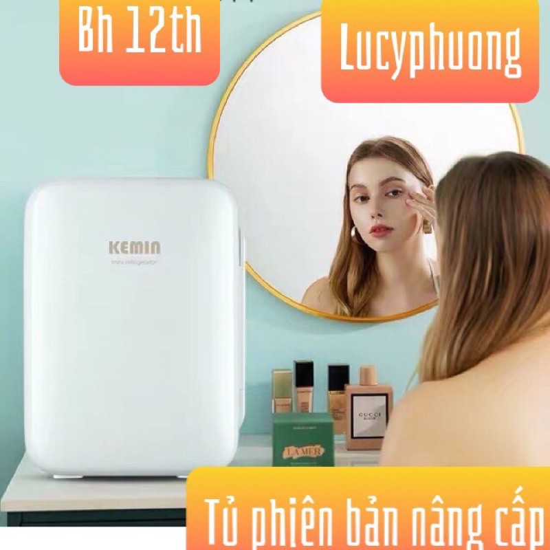 Tủ lạnh 10l bảo quản sữa mẹ mỹ phẩm màu trắng Kemin chính hãng