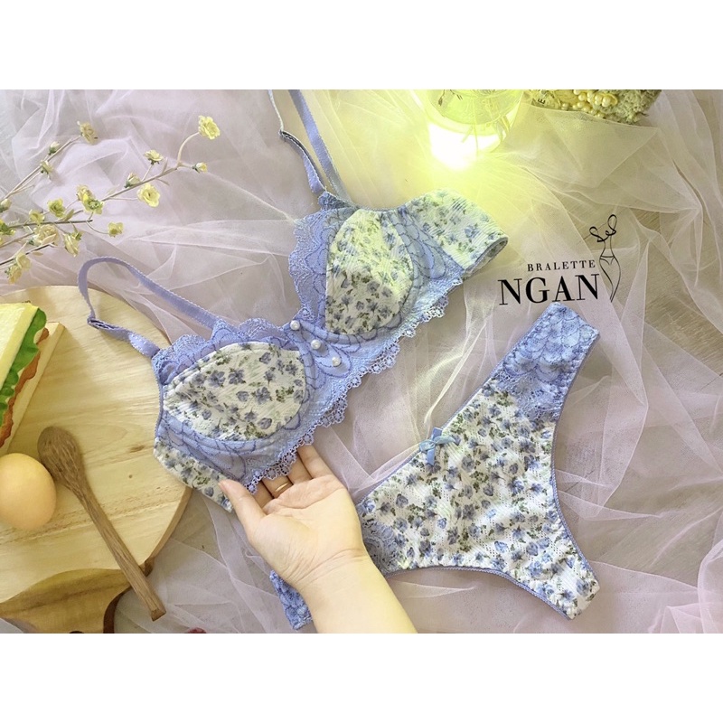 Bộ bra không gọng thun Hàn cao cấp thấm hút mồ hôi