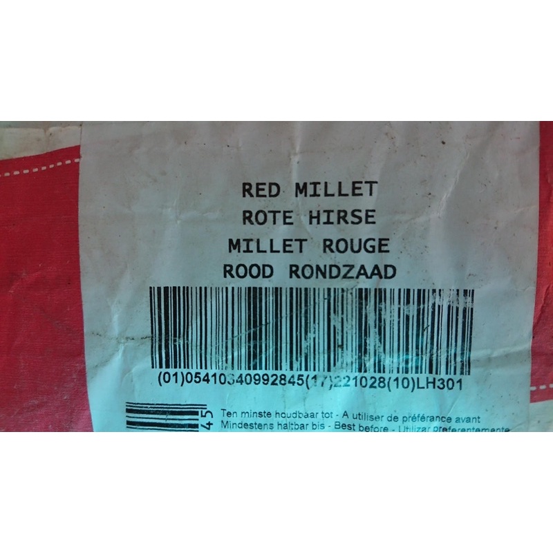 Kê bóng đỏ hạt to,hạt nhỏ dành cho chim vẹt gói chiết lẻ 1kg