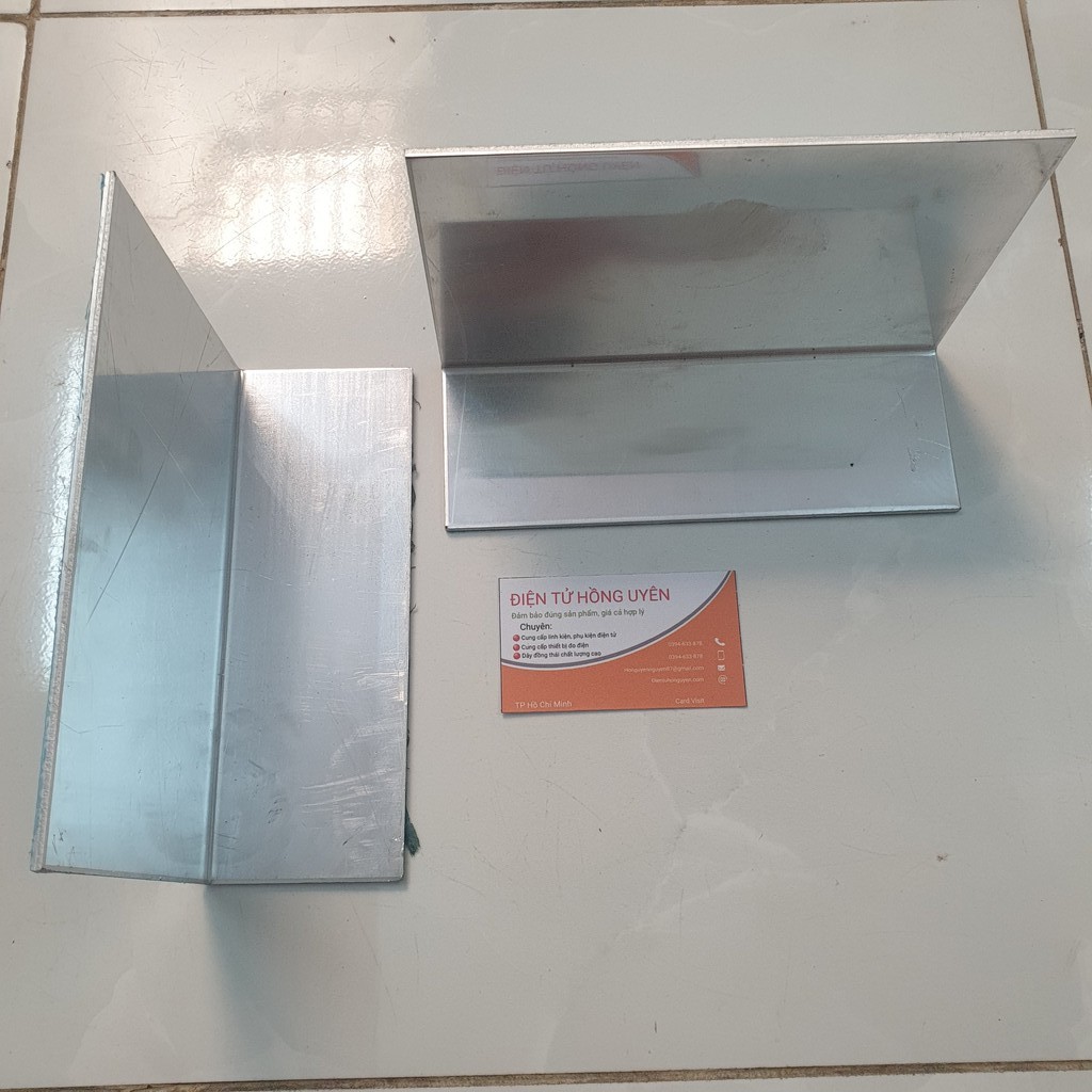 Combo 2 Tấm Nhôm 3 Li gập hình chữ L. Nhôm làm máy 1 vế 22d