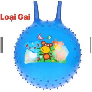 Bóng nhún gai 50 cm có tay cầm - bóng 2 tai nhảy vận động