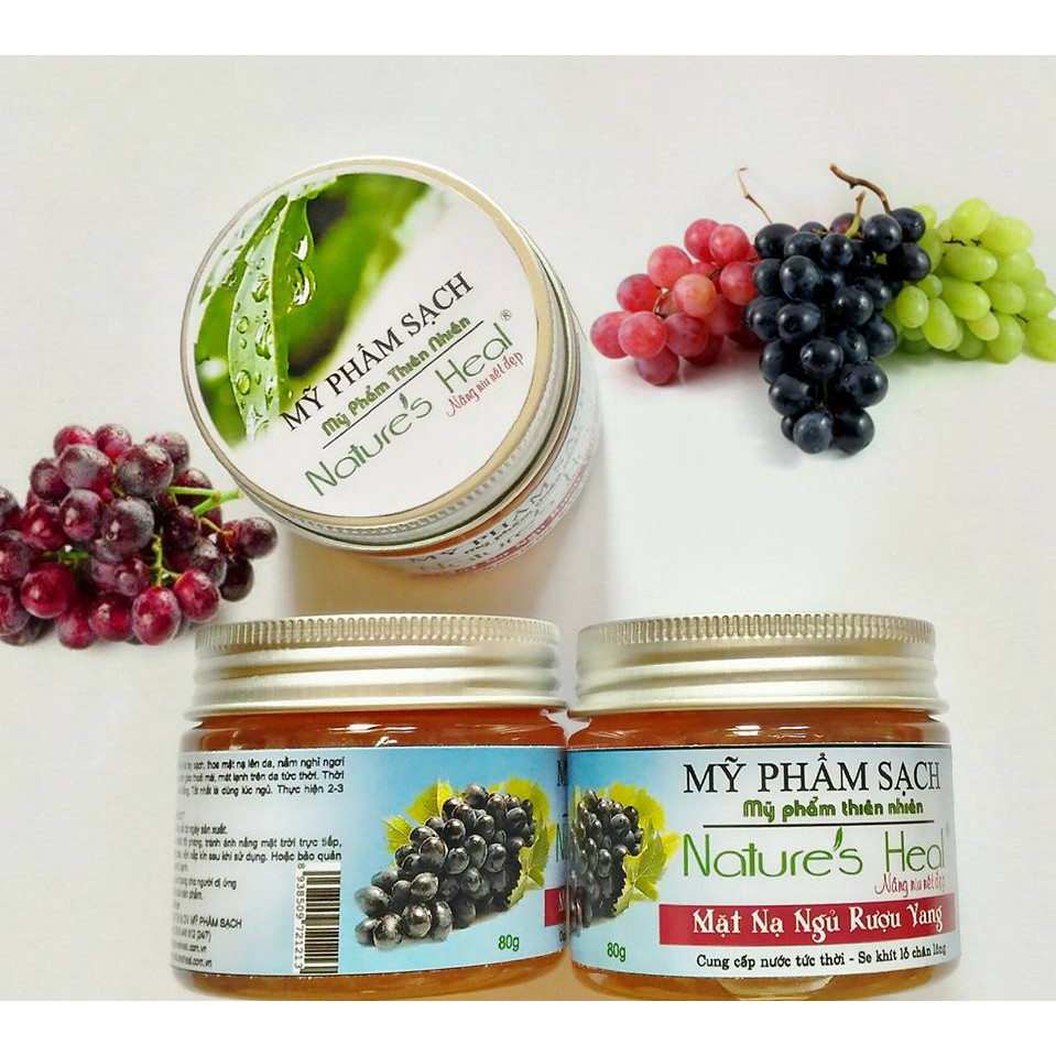 MẶT NẠ NGỦ RƯỢU VANG NATURE'S HEAL