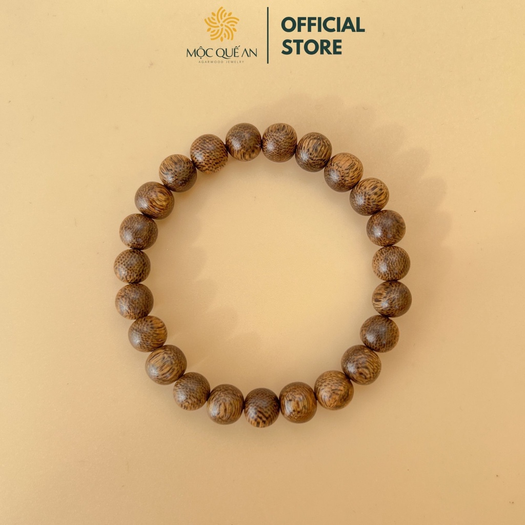 Vòng Tay Trầm Hương Hạt Tròn Đơn 6/8/10/12mm Nam Nữ Phong Thủy May Mắn Bình An
