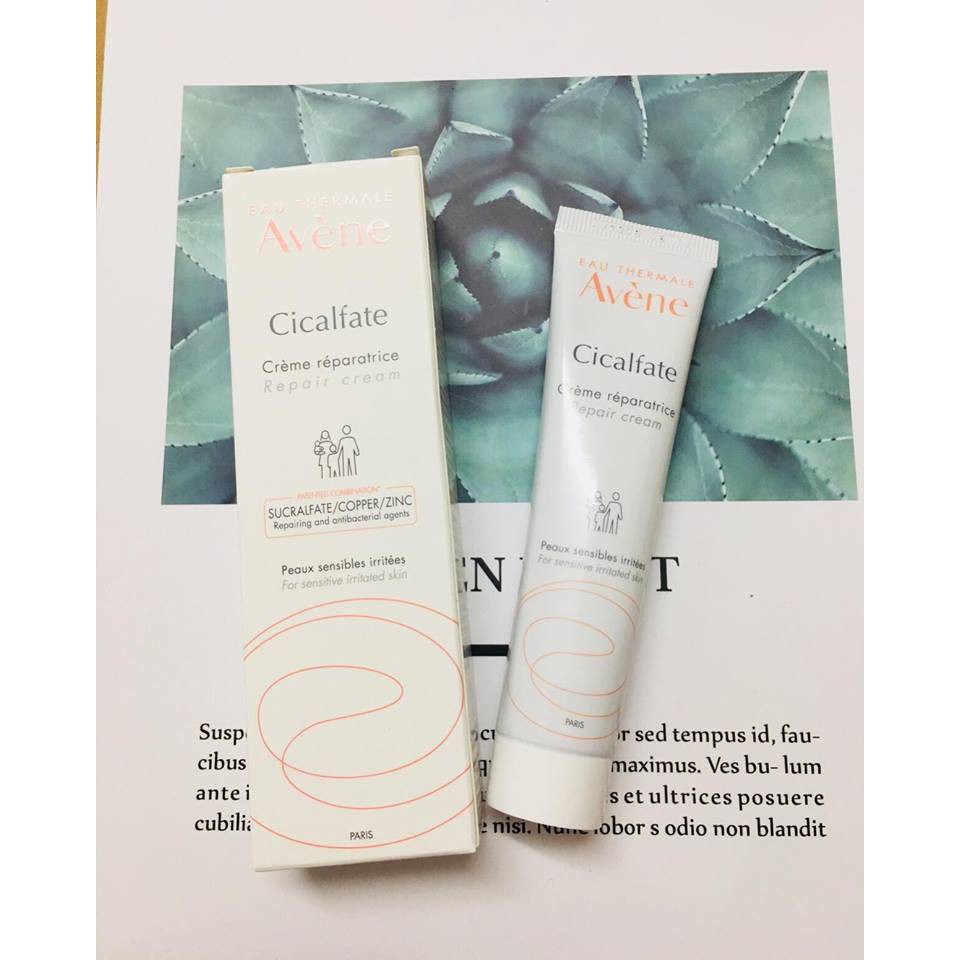 Avene Cicalfate Kem dưỡng ẩm, phục hồi, tái tạo làm lanh sẹo, ngăn ngừa nhiễm khuẩn cho da. #Pvy Beauty