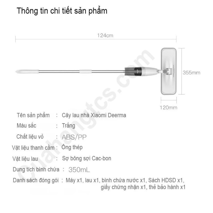 Cây lau nhà Xiaomi Deerma TB500 - Chính Hãng