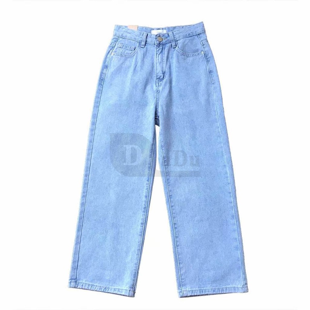 Quần Jeans Dài Ống Rộng Thời Trang Dành Cho Nữ