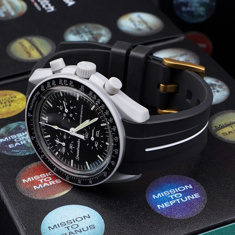 Dây Đeo Cao Su 20mm Chống Thấm Nước Cho Omega X Swatch MoonSwatch