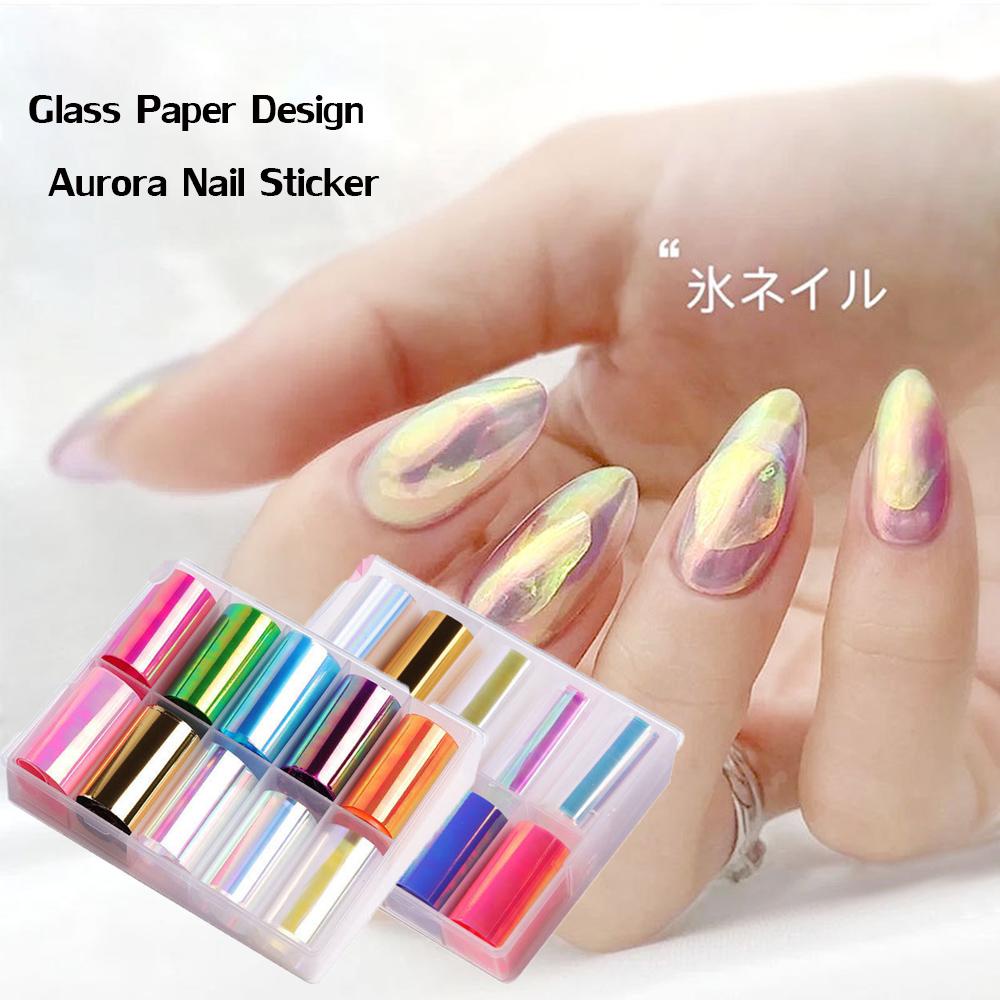 Giấy Kính Dán Trang Trí Móng Tay Nghệ Thuật