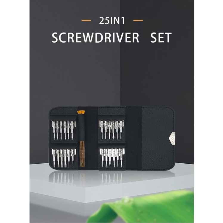 Tua vít 25 trong 1 đa năng tiện lợi dùng sửa chữa điện thoại, laptop, đồng hồ đeo tay