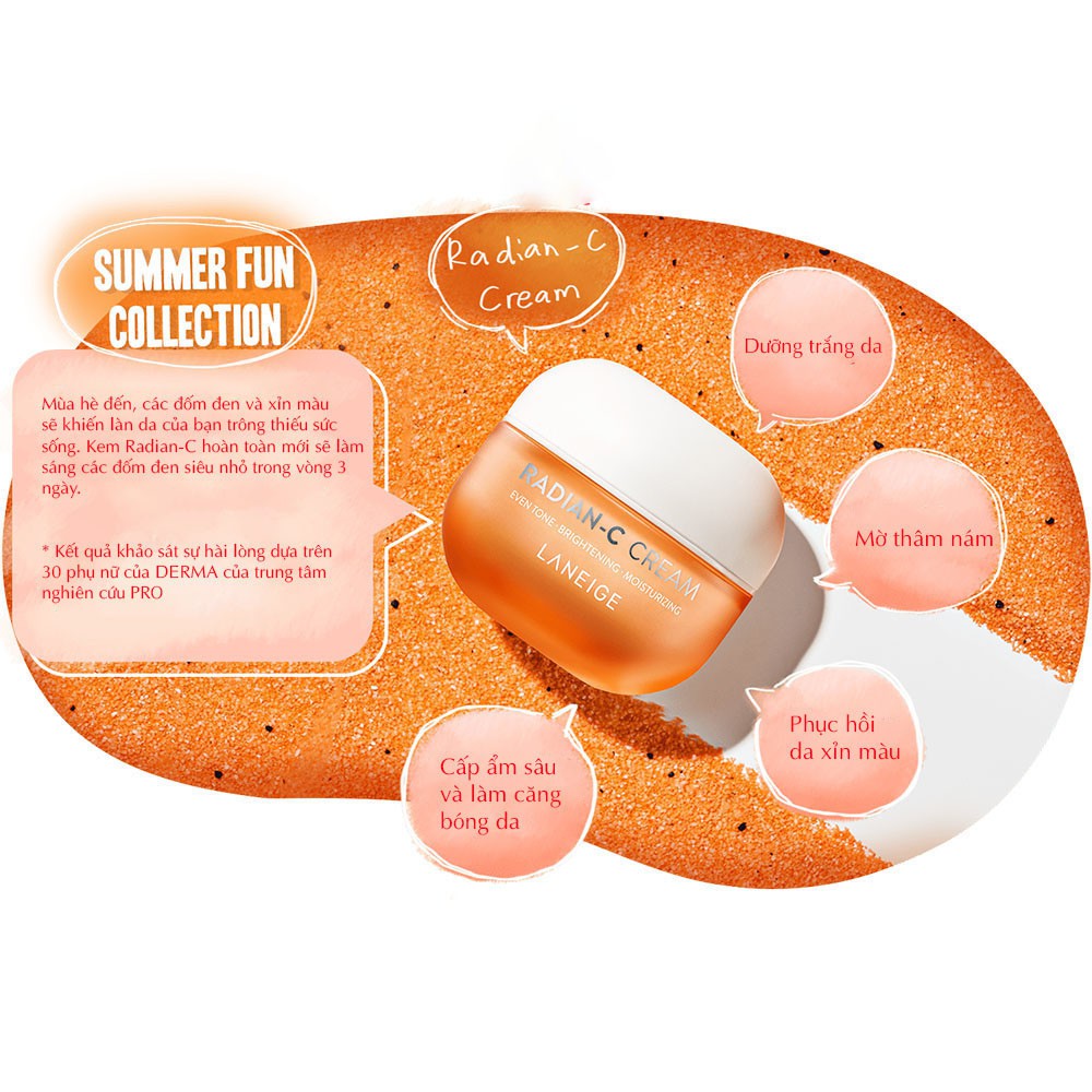 Kem dưỡng trắng da làm mờ đốm nâu LANEIGE RADIAN-C CREAM 50ML | BigBuy360 - bigbuy360.vn