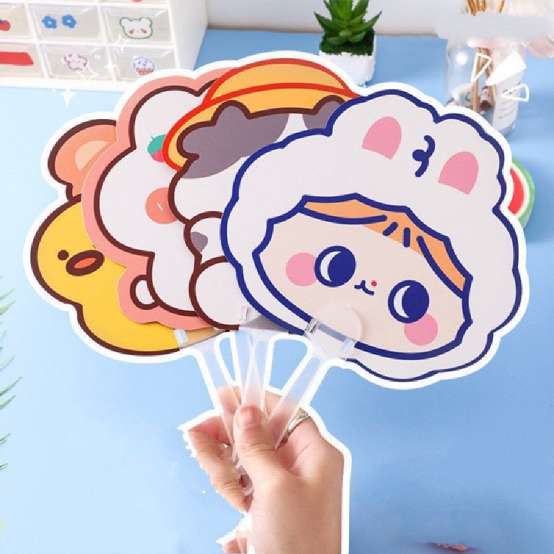 Quạt Cầm Tay Mini Họa Tiết Hoạt Hình Dễ Thương