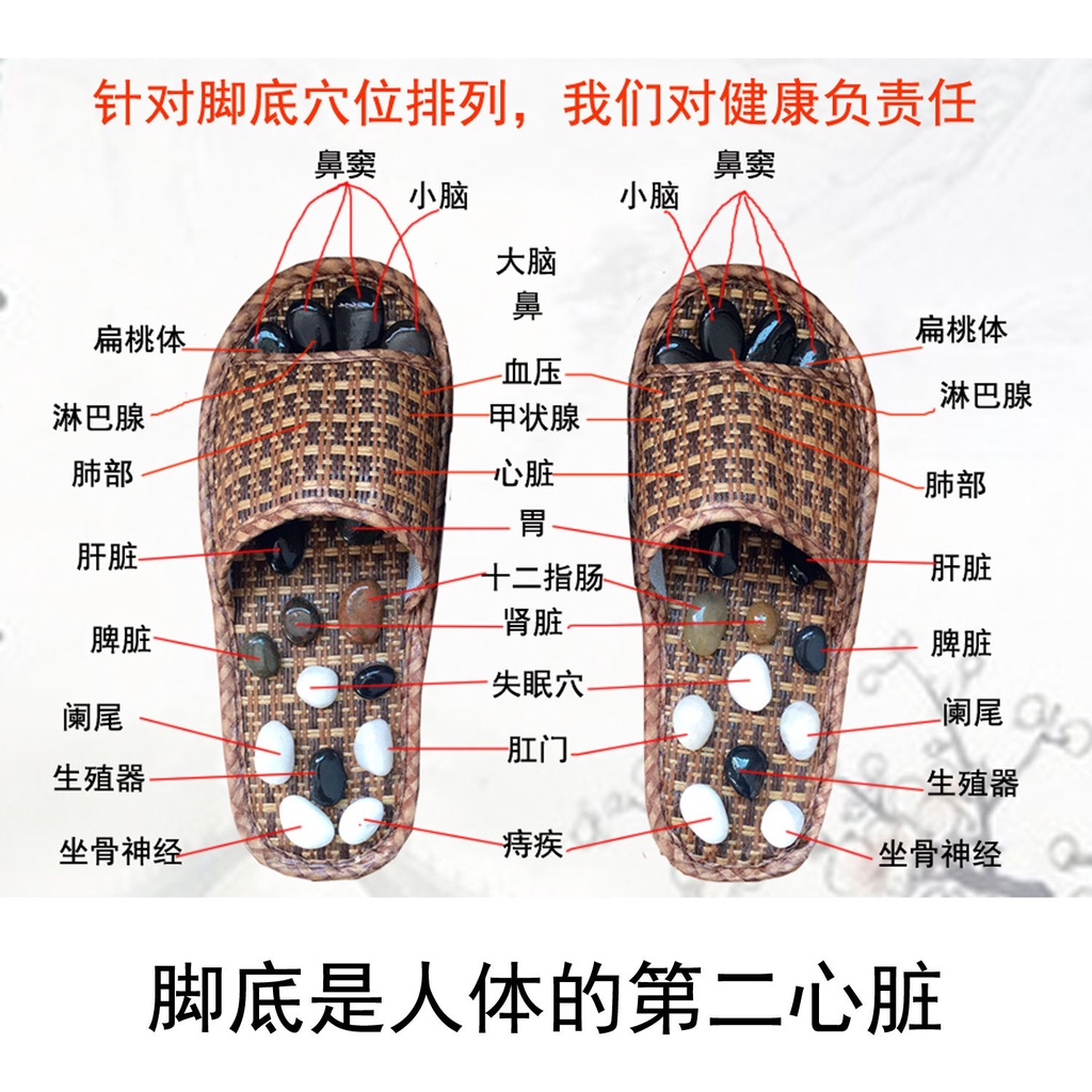 Dép Mát Xa Chân Bấm Huyệt Tiện Dụng Cho Nam Nữ