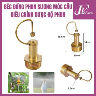 BÉC ĐỒNG PHUN SƯƠNG MÓC CÂU - Tưới Hoa Lan, Cây Cảnh, Vườn Rau - Béc 1 Râu Chân Ren 21