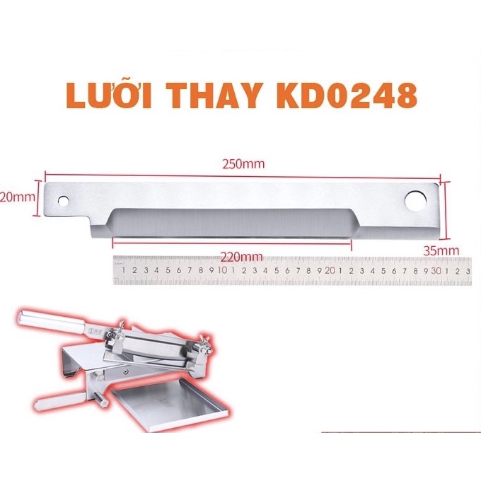 Lưỡi dao thay thế cho dao thái thịt hãng Kitchendao các mã KD0142, KD0270, KD0248, KD0288