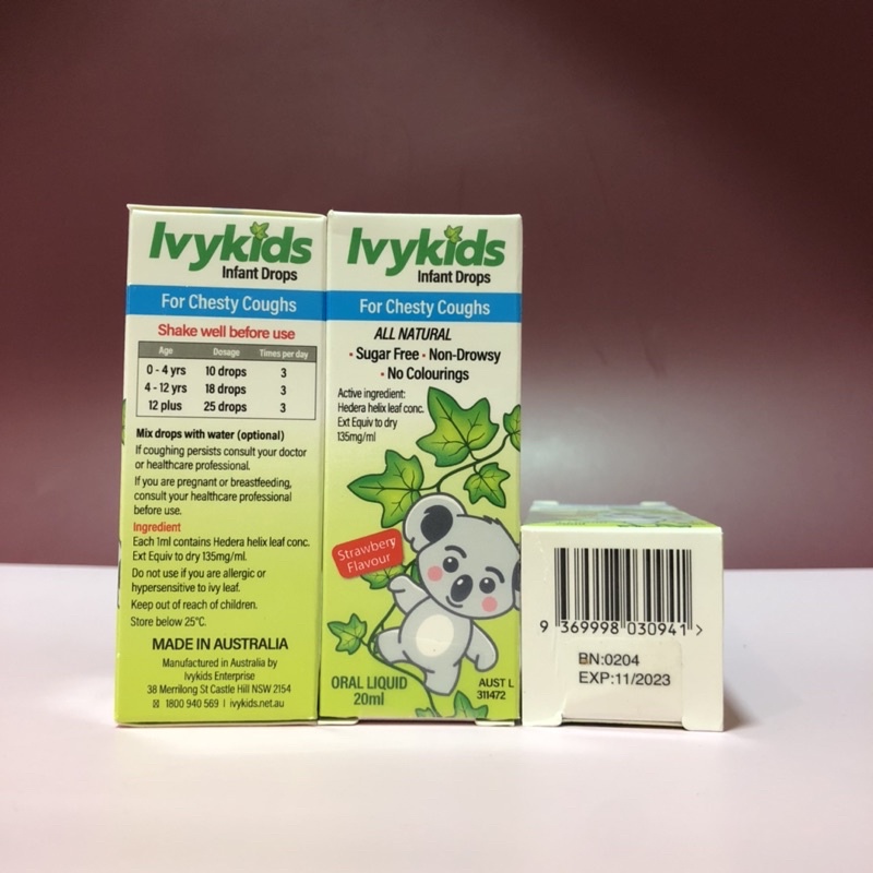 Siro ho Ivy Kids Úc 20ml