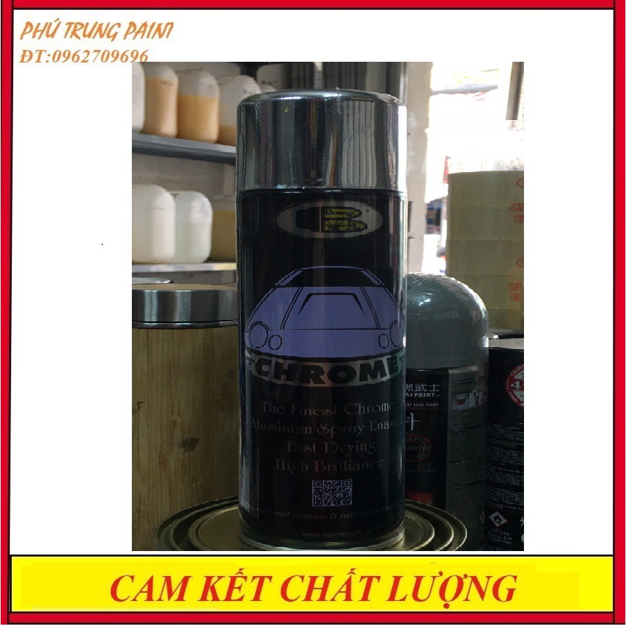 SƠN XỊT INOX CHROME 200ML THÁI LAN. PHÚ TRUNG PAINT