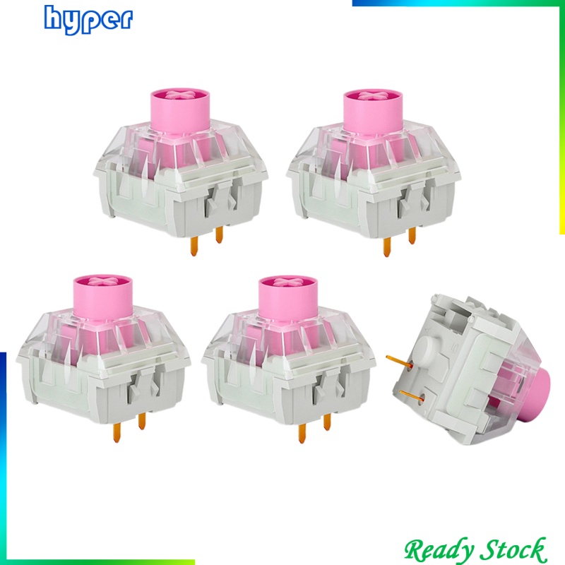 5x Pieces Kailh Box Switches for Mechanical Gaming Keyboards 3 pins Pink