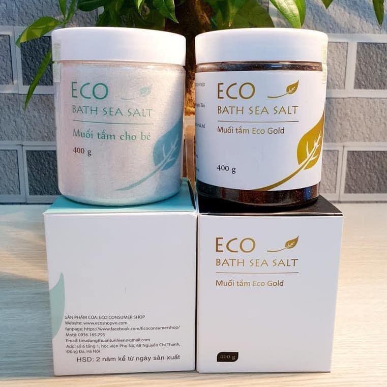 Muối tắm bé Tiệm Thảo Dược Xanh muối tắm bé eco ngừa rôm sảy, mẩn ngứa, làm ấm cơ thể bé