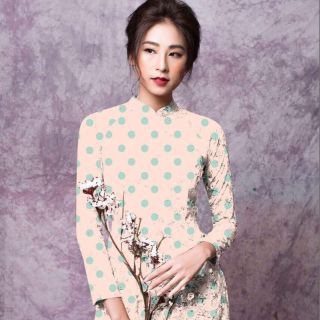 Vải Áo dài chấm bi