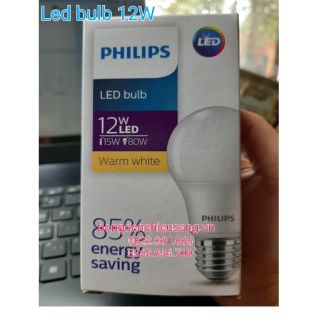 Bộ 6 bóng đèn led bulb 12w e27 philip hv 1pf/20gmgc
