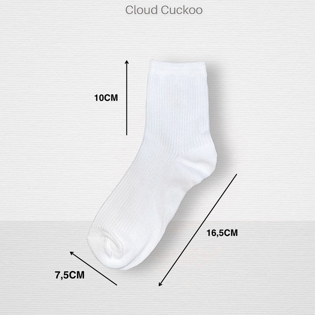 Tất Trơn Basic Cổ Trung Cao Vừa Chất Cotton Mềm Mại Chống Hôi Chân - Mã Số: Tat8001