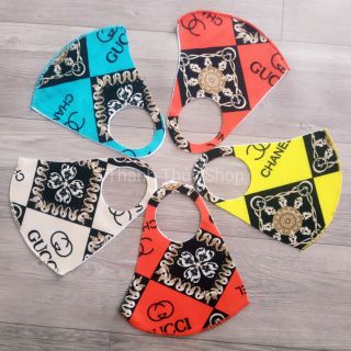 Combo 10 Khẩu trang vải su hoa văn đẹp