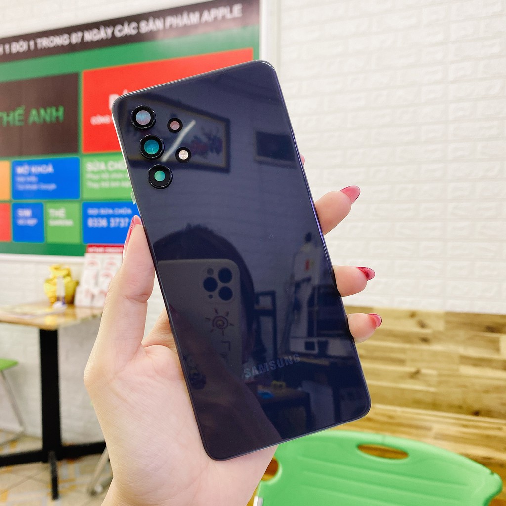 Nắp lưng Samsung A32 4G SM-A325 có kính camera sau, mặt kính lưng theo máy Samsung A325 linh kiện đẹp 9/10 zin