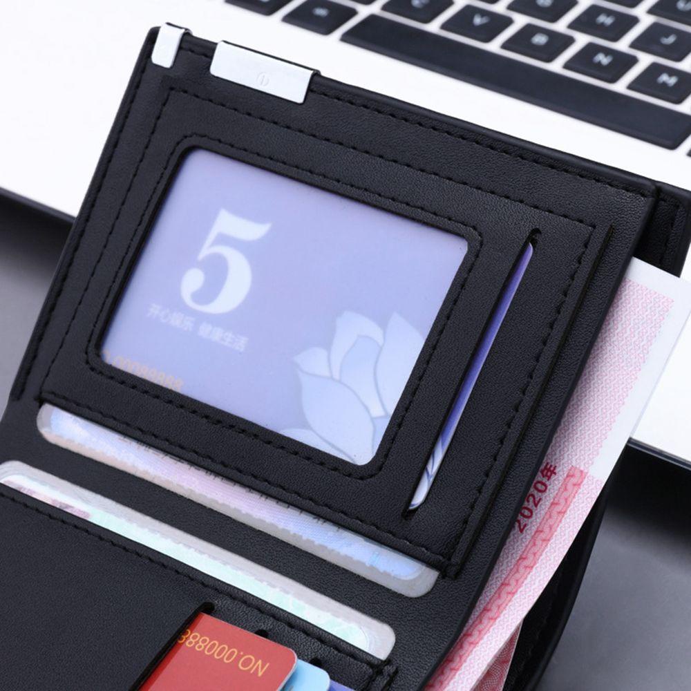 Ví Da PU Siêu Mỏng Dạng Gập Thời Trang Công Sở Cho Nam