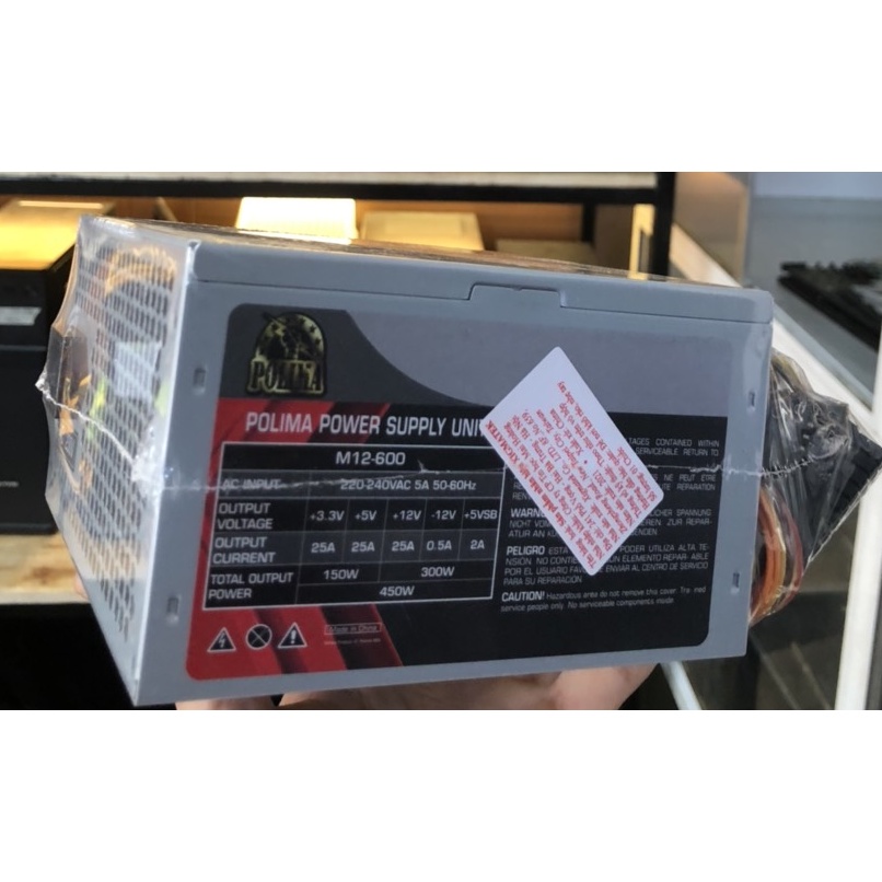 Nguồn Xigmatek Polima M12-600 Fan 12cm dành cho máy tính văn phòng để bàn