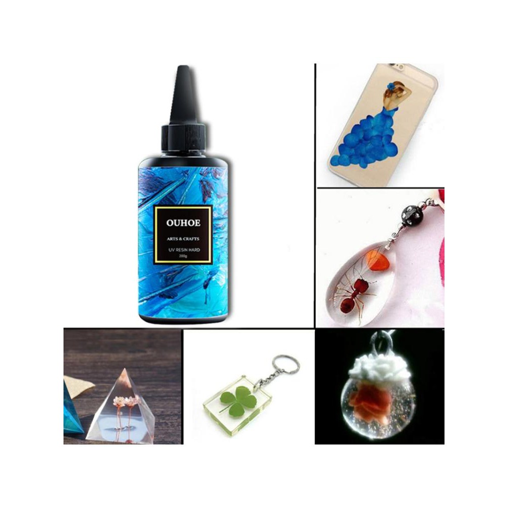 Chai keo nhựa Uv Resin dùng làm đồ trang sức tiện dụng 30 / 100 / 200g tuỳ chọn