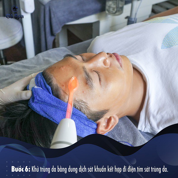 Đầu điện tím sát khoản tròn dùng để thay thế máy 5in1, máy điện tím
