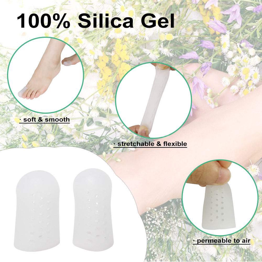 Bộ 4 miếng silicone bọc bảo vệ ngón chân cái khi đi giày
