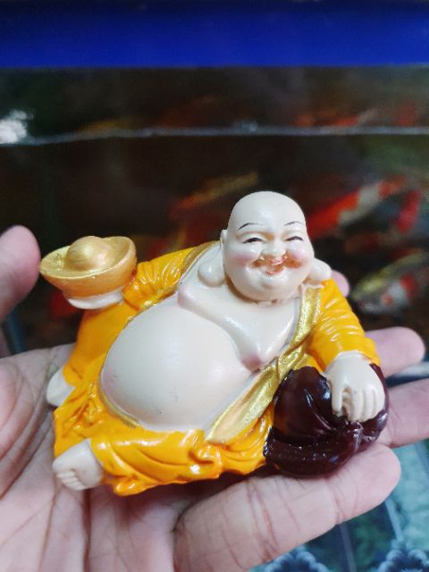 ÔNG DI LẶC TRANG TRÍ HỒ CÁ NON BỘ 8x5x5CM
