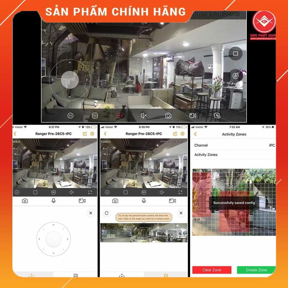 Camera wifi Imou xoay 360 độ Dahua IPC-A26HP , Đàm thoại 2 chiều , cảnh báo chuyển động, bảo hành chính hãng