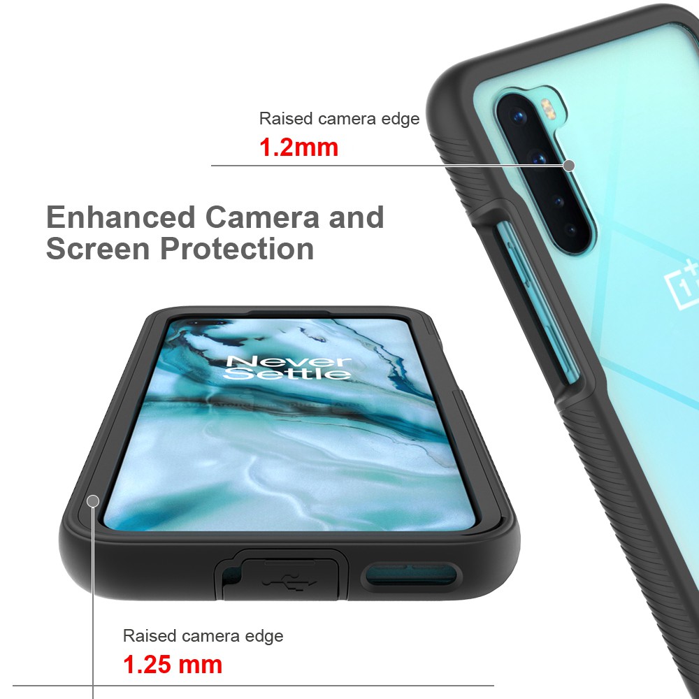 Ốp Điện Thoại Armor Trong Suốt Bảo Vệ Toàn Diện Chống Sốc 3 Trong 1 Cho Oneplus Nord N100 N10 5g 1 + One Plus 8 Nord 5g Z