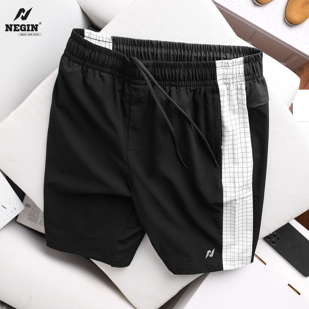 Quần Thể Thao Nam Phối Kẻ 0050 Easy Active - Thoải Mái Thương Hiệu NEGIN