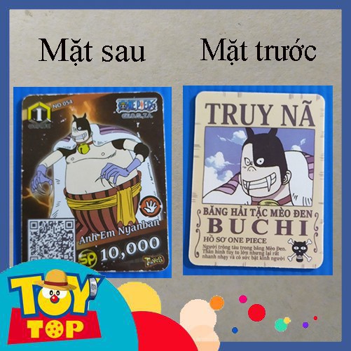 [Một Thẻ ] Thẻ Toonies One Piece phiên bản truy nã việt hóa - đời đầu ( truy lùng kho báu ): Tổng hợp 2 thẻ 2nd