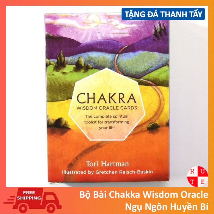 Bộ Bài Oracle Chakra Wisdom 49 Lá Bài Tặng File Tiếng Anh Và Đá Thanh Tẩy