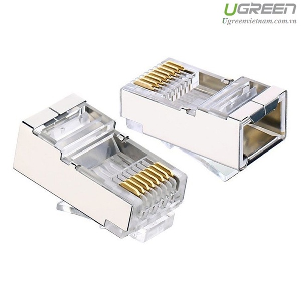 Hạt mạng RJ45 Cat6 50c/túi Ugreen 50247 cao cấp - Hàng chính hãng