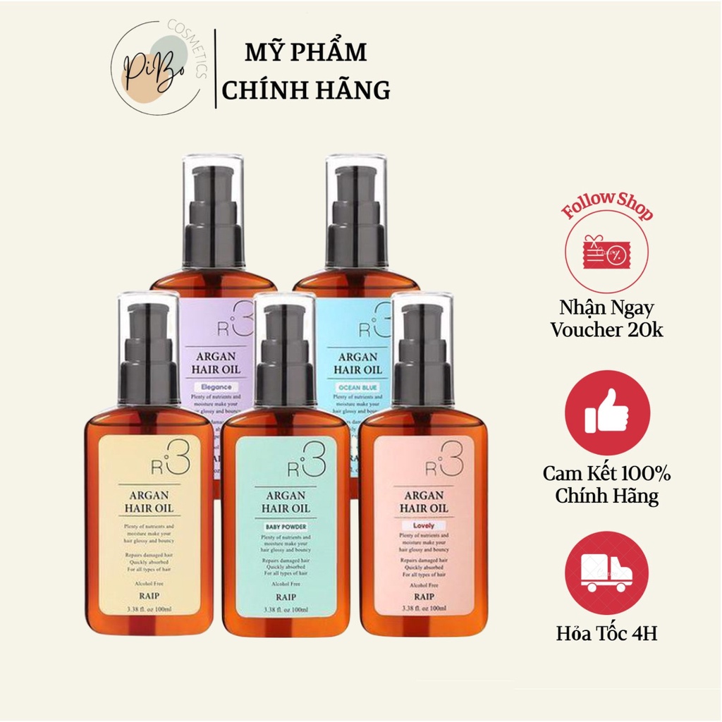 Dầu Dưỡng Phục Hồi Tóc R3 Argan Hair Oil Raip - 100ml