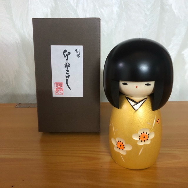 Búp bê Kaika, búp bê gỗ handmade Nhật Bản, búp bê Kokeshi