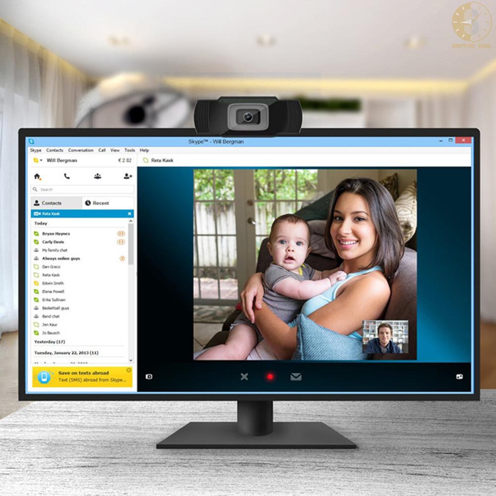 Webcam 1080p Tích Hợp Micro Giảm Tiếng Ồn Cho Laptop / Máy Tính Để Bàn | BigBuy360 - bigbuy360.vn