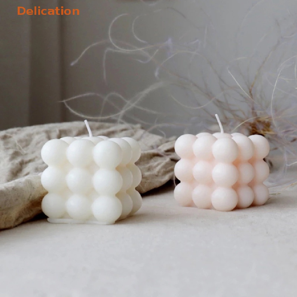 Khuôn Silicone Làm Bánh Mousse 6 Ngăn Tạo Hình Khối Rubik 3D DIY