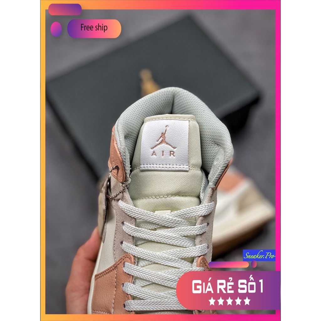 ( FULL BOX ) Giày thể thao cao cổ AIR Jordan 1 Mid Milan  siêu đẹp cho  nữ ⁸ :; ` ' ! °