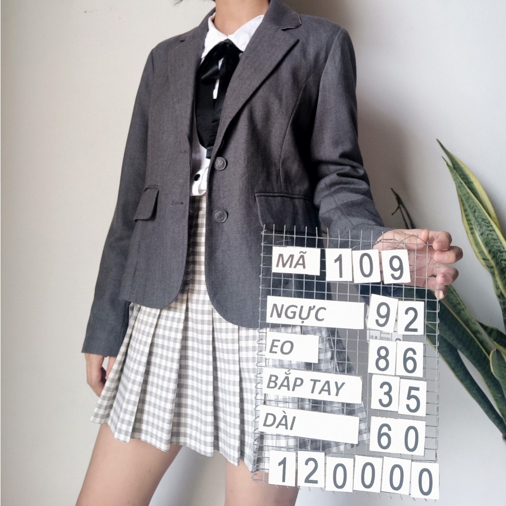 Vest/Blazer dáng crop + lửng dưới 60cm