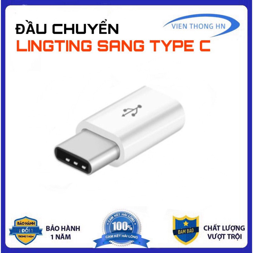 Đầu chuyển B2 Jack chuyển adapter chuyển đổi từ usb Lightning sang Type c cho iphone ipad và andoird